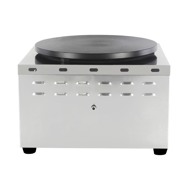 Máquina para hacer crepes de gas natural/GLP con revestimiento de teflón de acero inoxidable